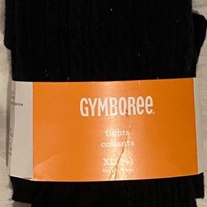 New Gymboree black thick knit tights